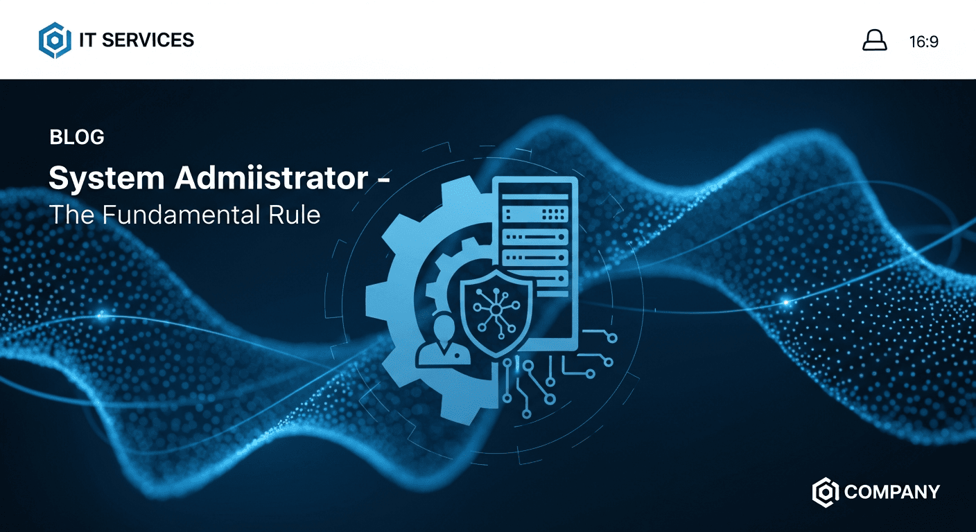 System Administrator – The Fundamental Rule
