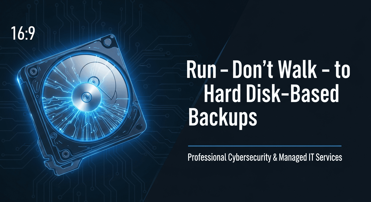 Run – Don’t Walk – to Hard Disk-Based Backups