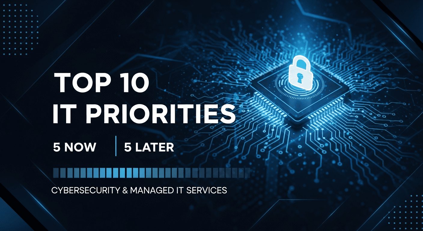 Top 10 IT Priorities (5 Now, 5 Later)